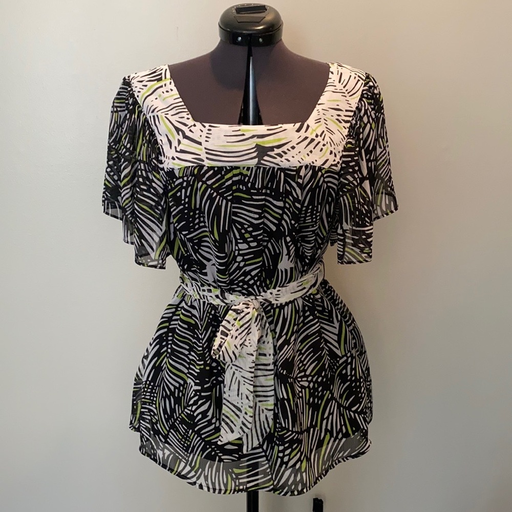Worthington Peplum Blouse Size Medium